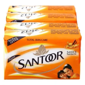 Santoor Sandal & Turmeric Soap 4x100g