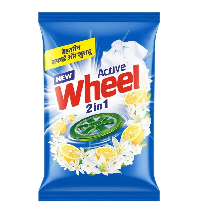 Wheel 2 in 1 Detergent Washing Powder 1 Kg