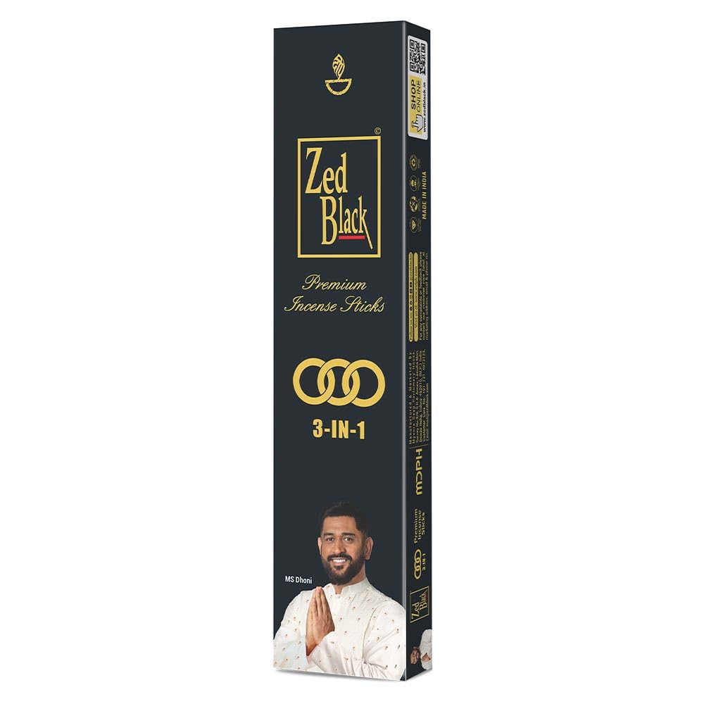 Zed Black Agarbatti 3 in 1 100g